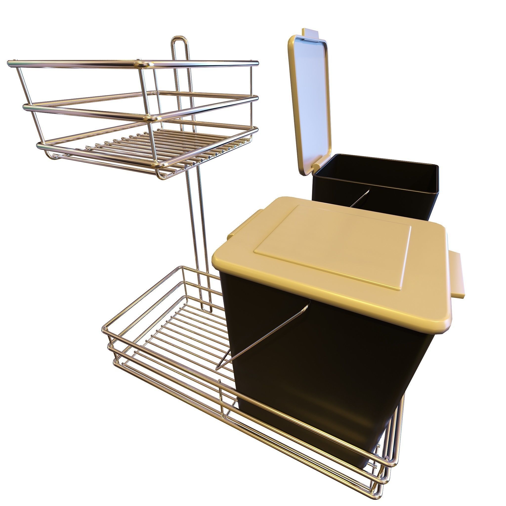 Furniture Fittings Mega Pack - Waste Bins 3D model_18