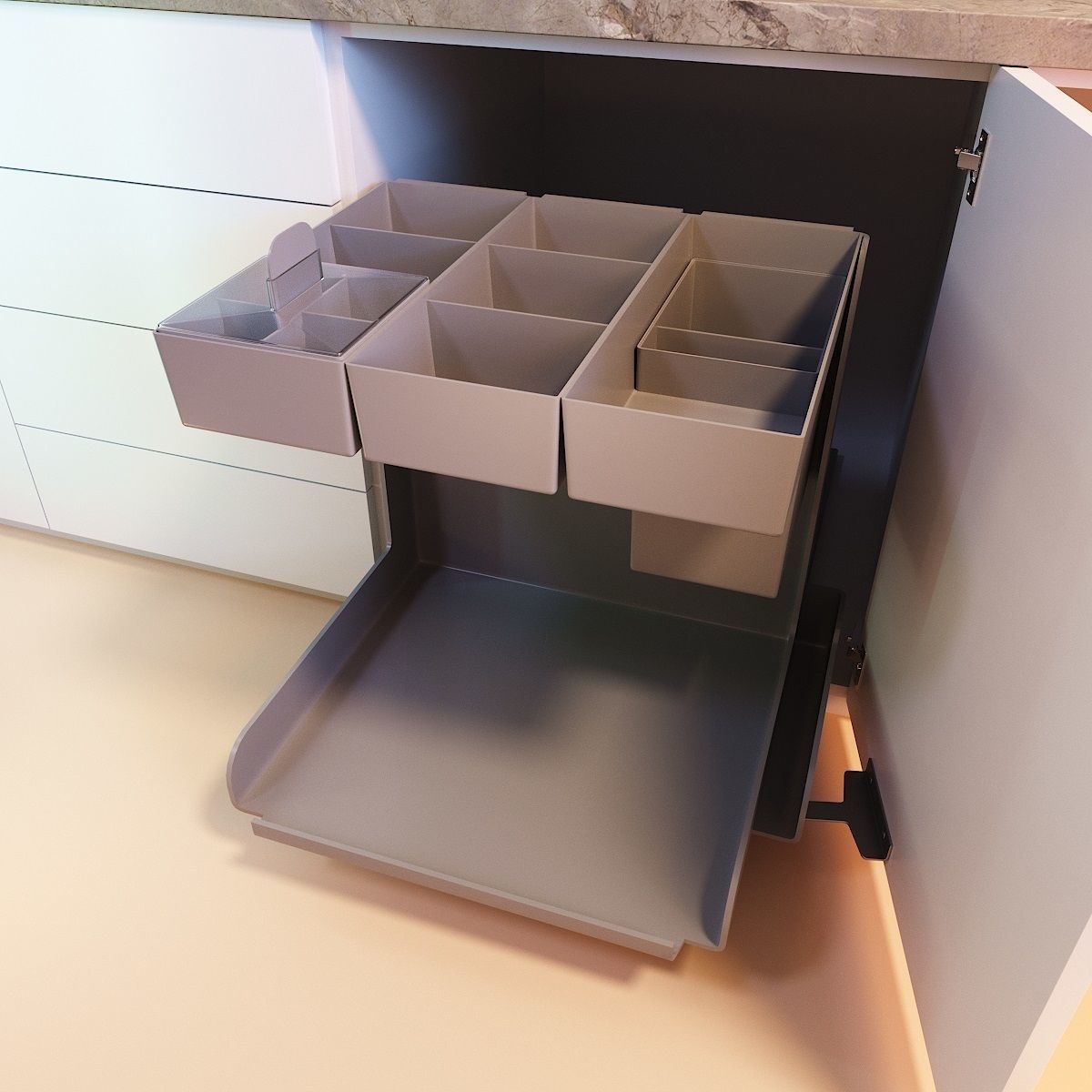 Furniture Fittings Mega Pack - Waste Bins 3D model_58