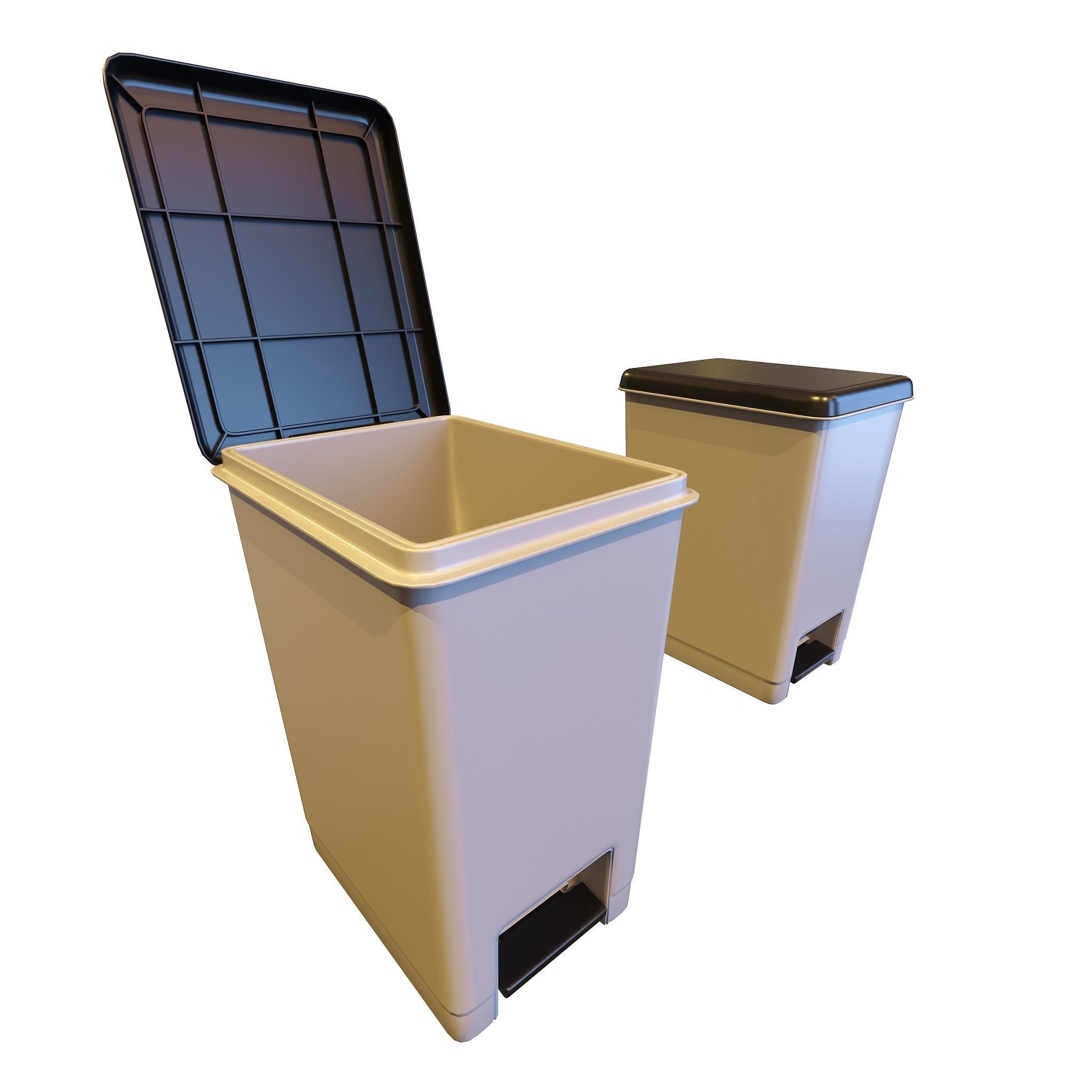 Furniture Fittings Mega Pack - Waste Bins 3D model_20