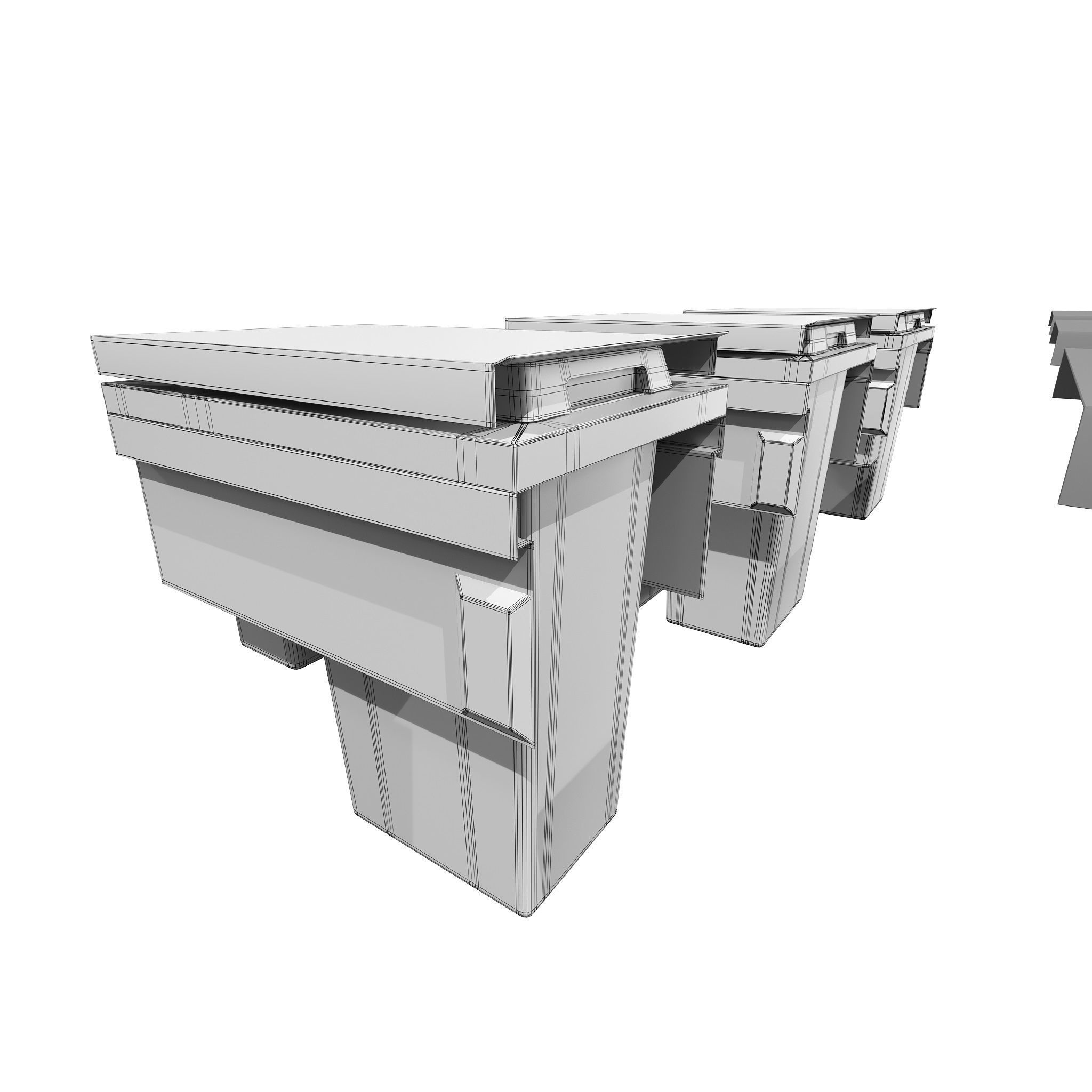 Furniture Fittings Mega Pack - Waste Bins 3D model_46