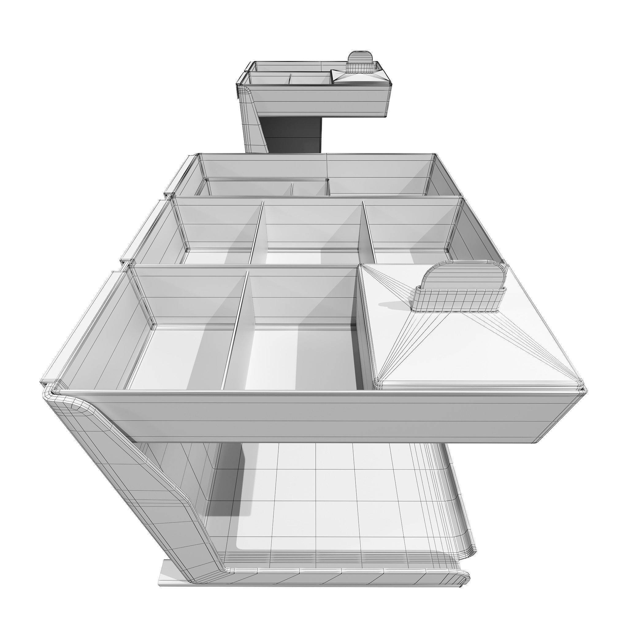Furniture Fittings Mega Pack - Waste Bins 3D model_60