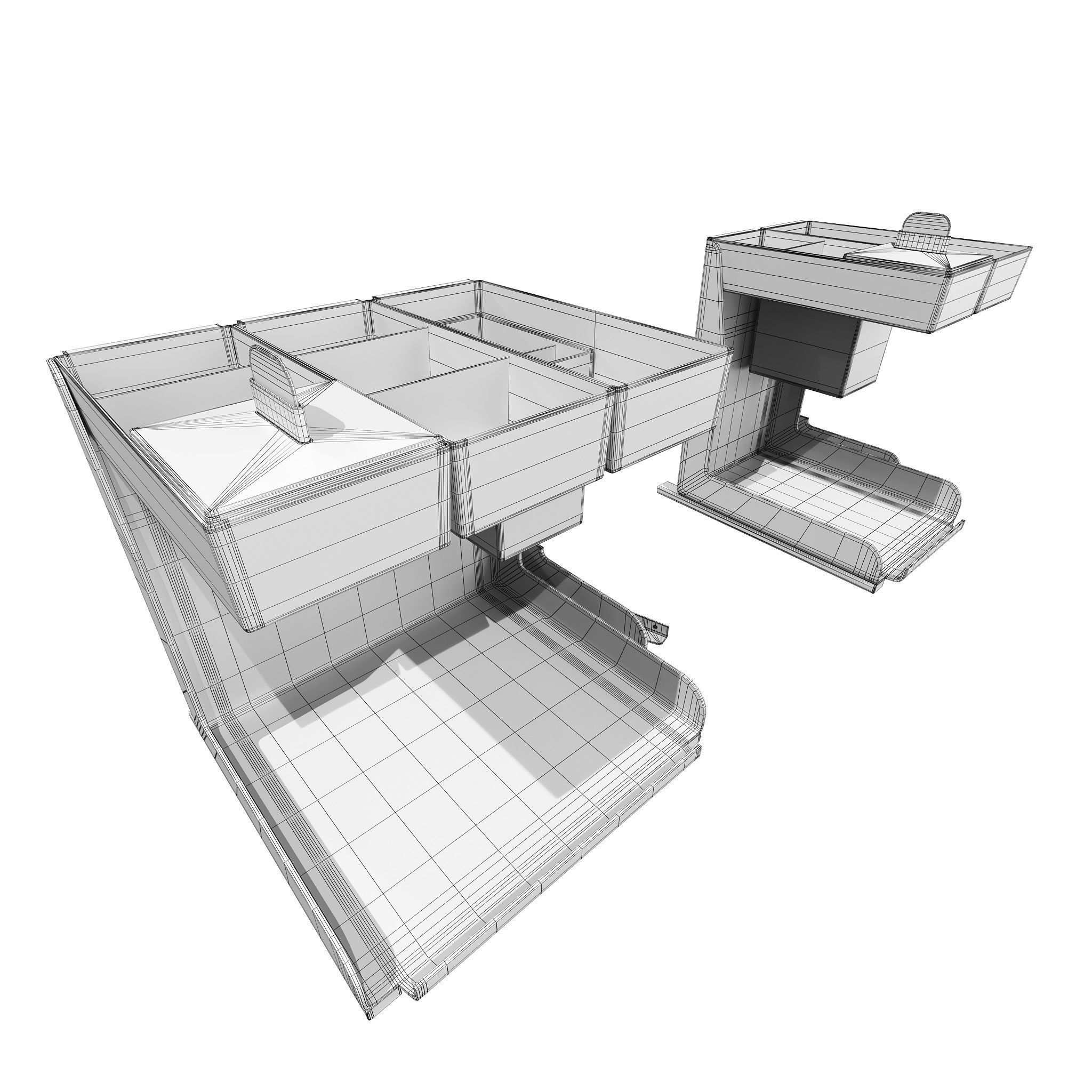 Furniture Fittings Mega Pack - Waste Bins 3D model_56