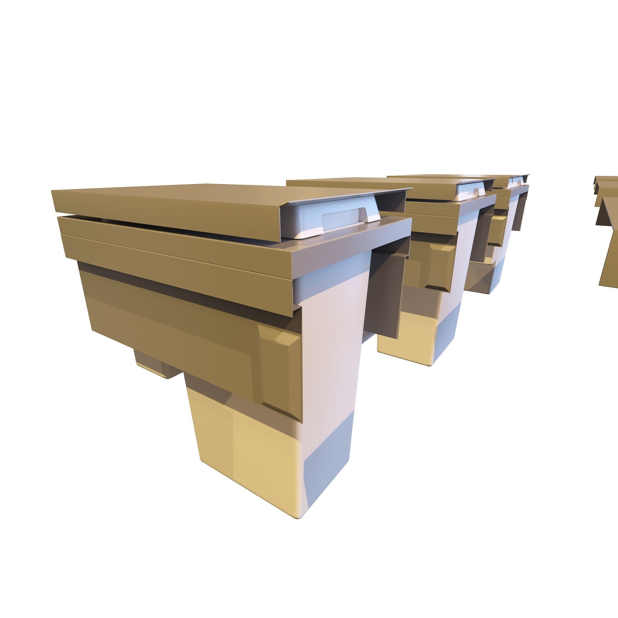 Furniture Fittings Mega Pack - Waste Bins 3D model_45