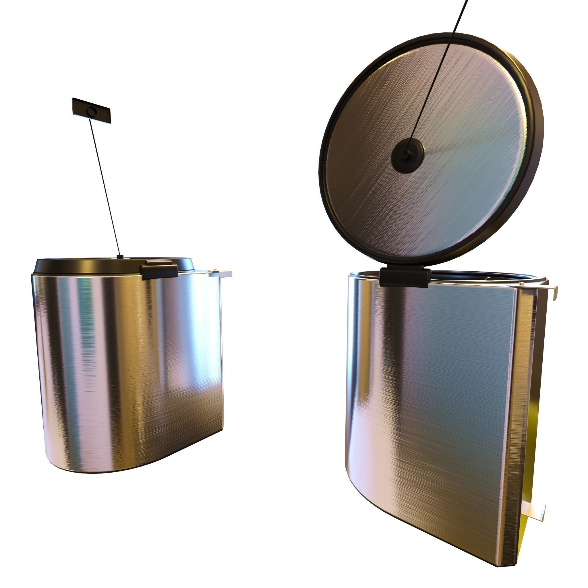 Furniture Fittings Mega Pack - Waste Bins 3D model_35