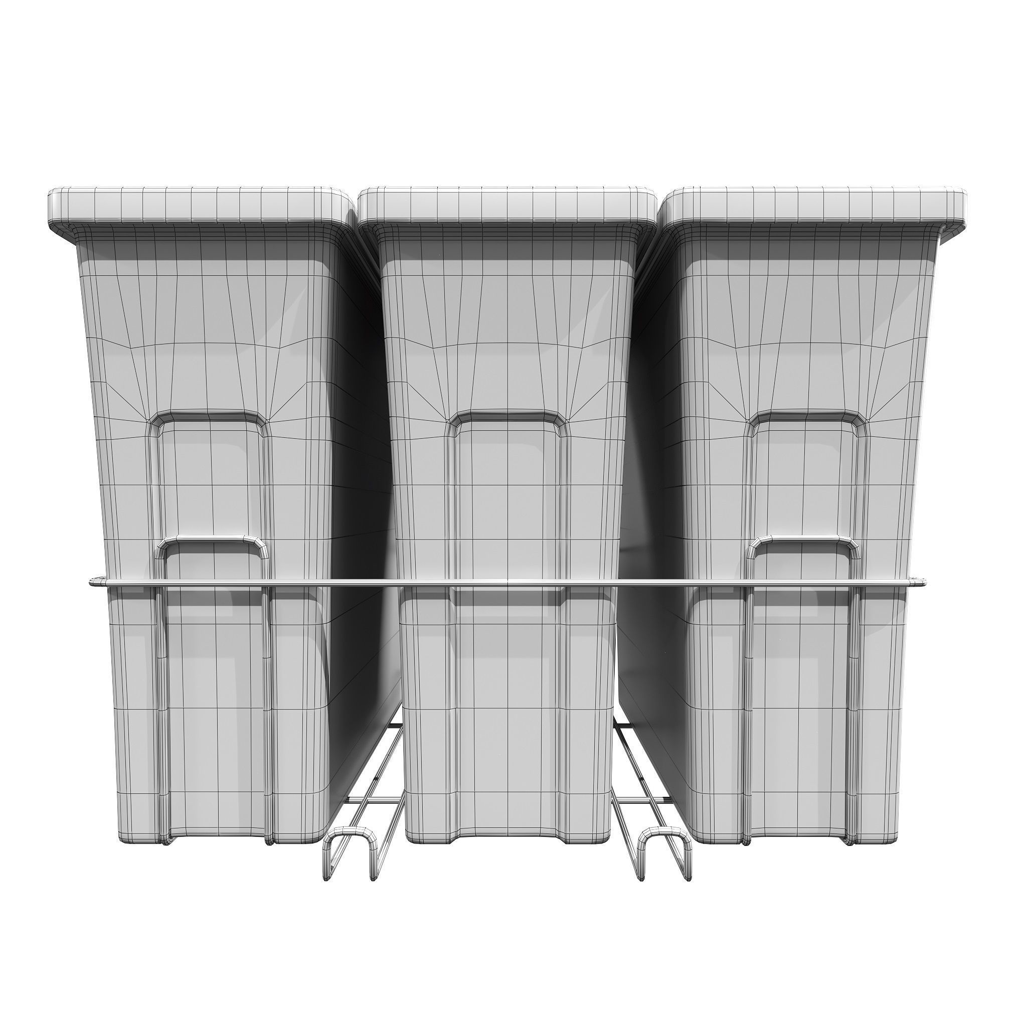 Furniture Fittings Mega Pack - Waste Bins 3D model_29