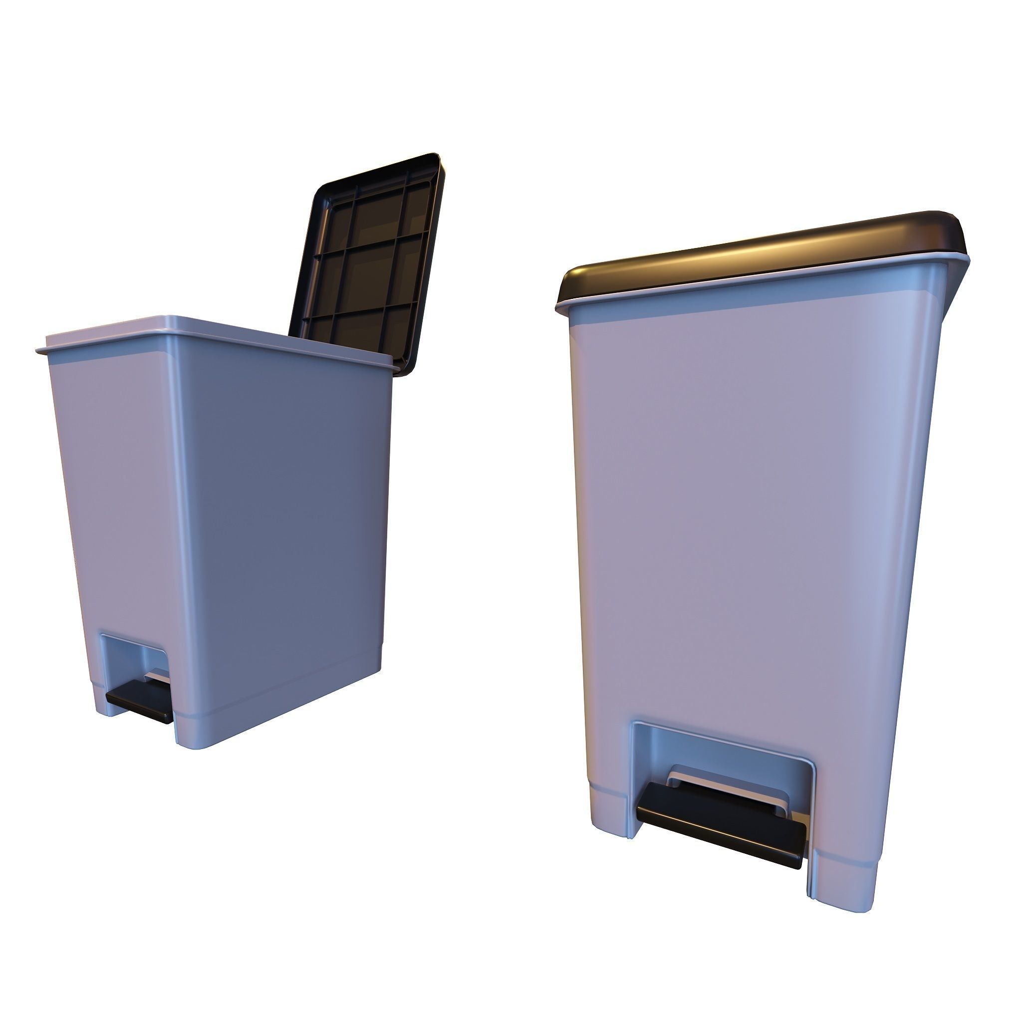 Furniture Fittings Mega Pack - Waste Bins 3D model_22