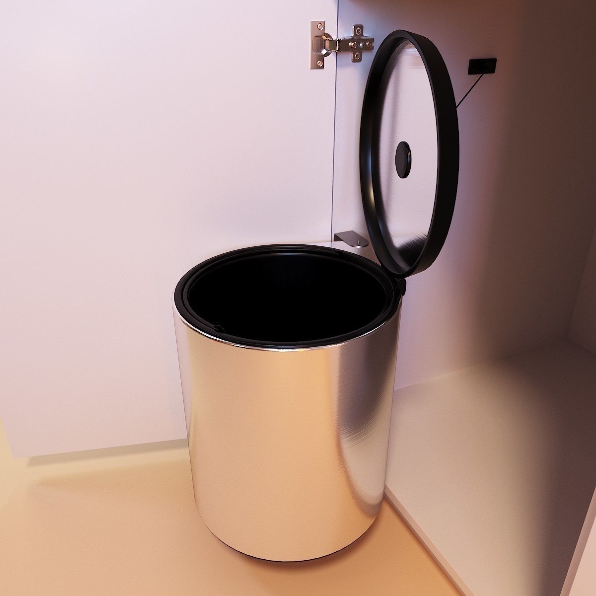 Furniture Fittings Mega Pack - Waste Bins 3D model_6