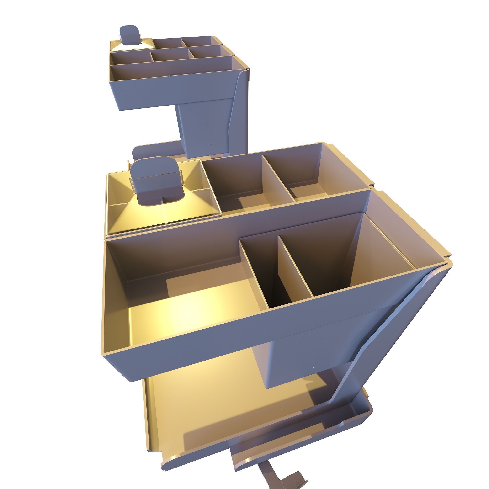 Furniture Fittings Mega Pack - Waste Bins 3D model_63