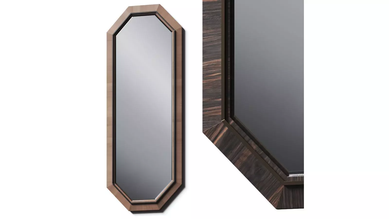 Prestige Gran Duca Wall Mirror 3D model_0