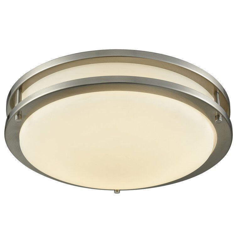 Mona Light Simple Circle Flush Mount - 2 Colour 3D model_2