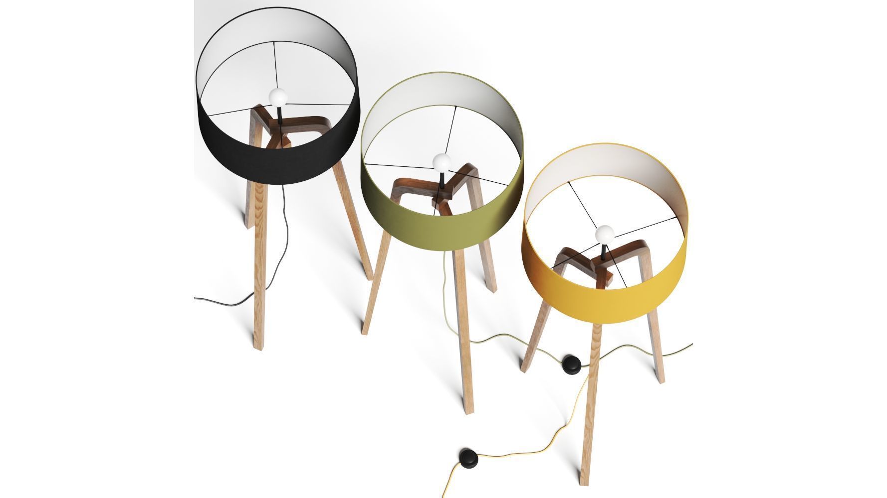 Rinocca Iris Floor Lamp 3D model_2