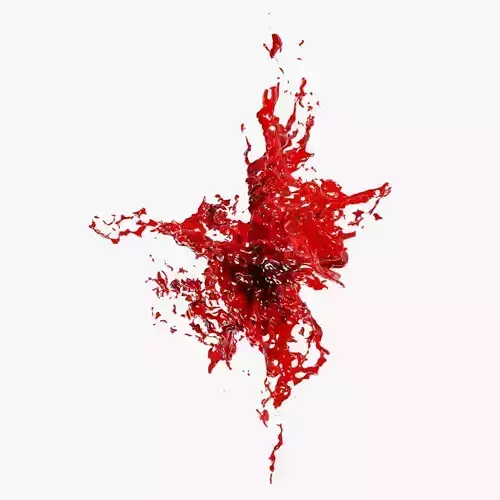 Blood Burst Static 1 3D model