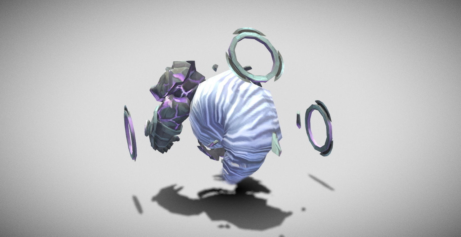 Dungeon Fantasy Monster - Rock Gatekeeper Low-poly 3D model_10