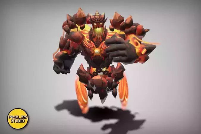 Dungeon Fantasy Monster - Lava Gatekeeper