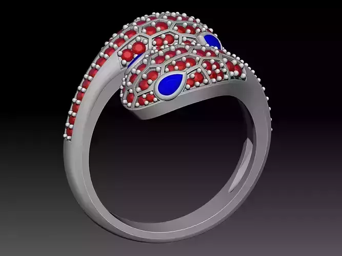 Snake Ring Sculpture jewelry gold silver