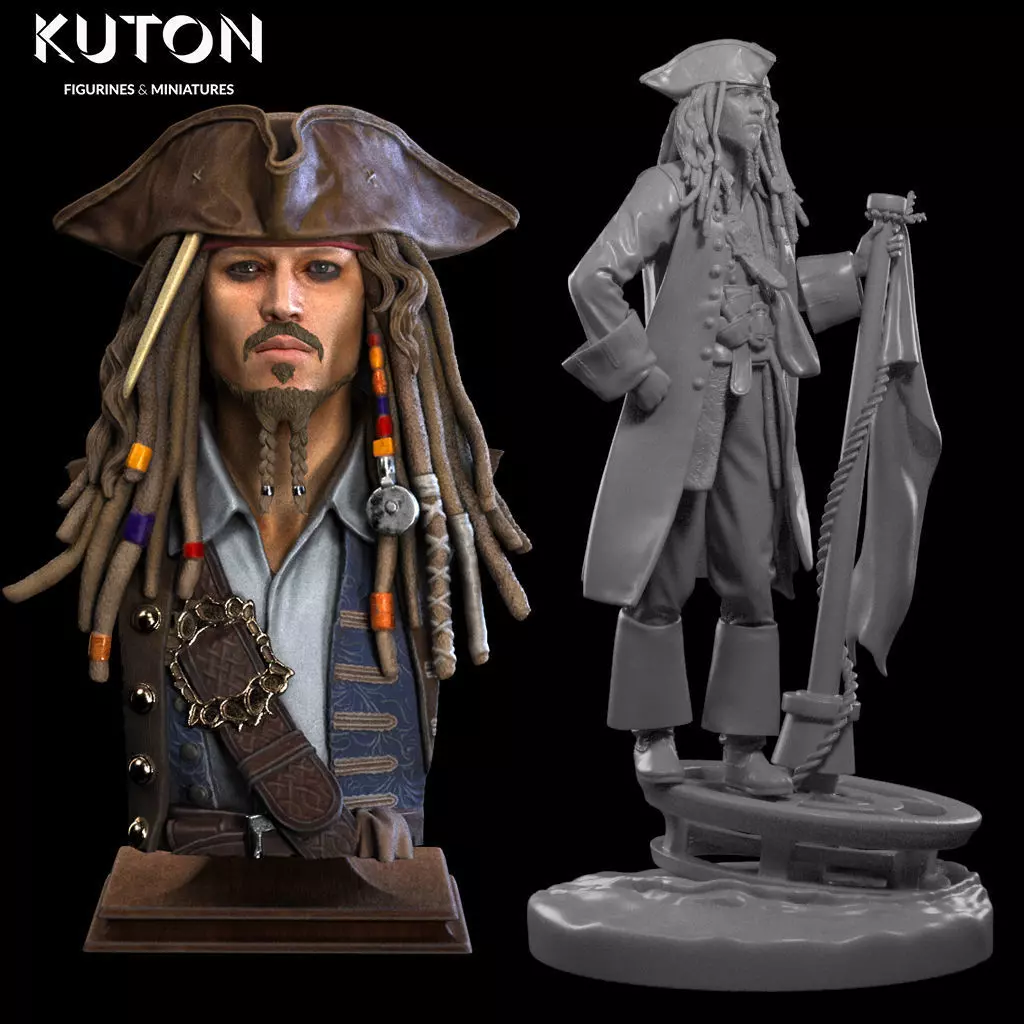 Jack Sparrow 3D print model