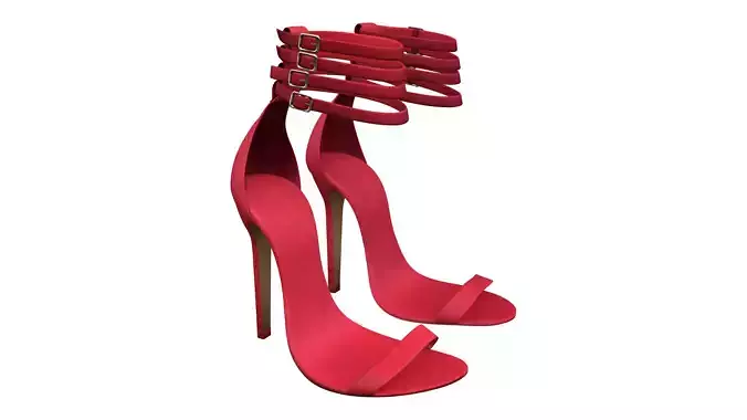 Strap Ankle Lace Up Open Toe Stiletto High Heels Sandals