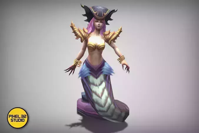 Dungeon Fantasy Monster - Queen Naga Low-poly 3D model