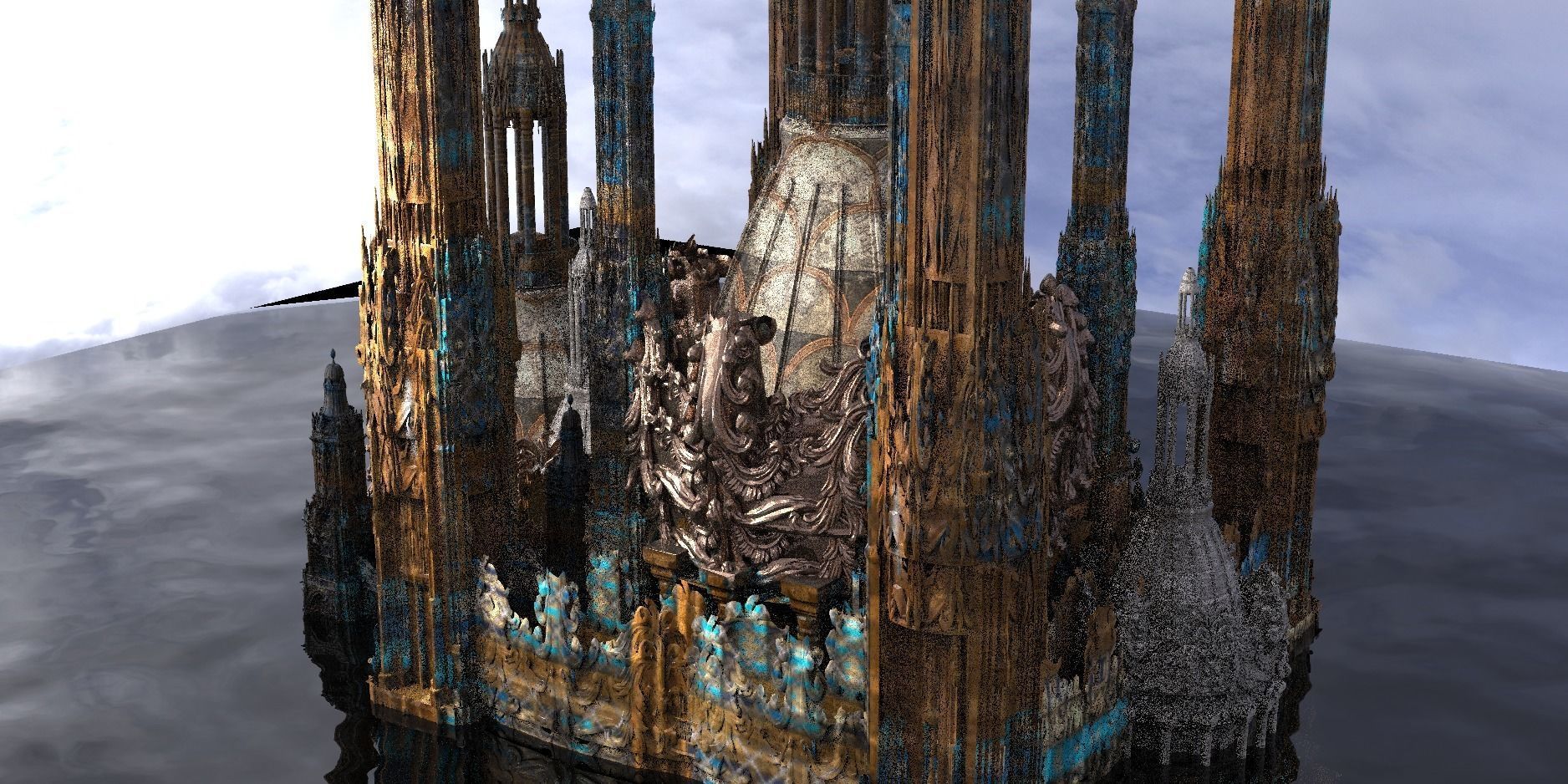 Palace Fantasy Palace Tower 3  3D model_1