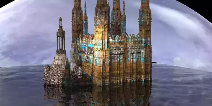  Fantasy Palace Indian Temples  designs  3D model