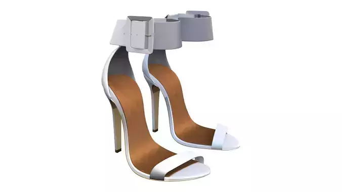 Silk Buckle Strap High Heel Bridal Sandals