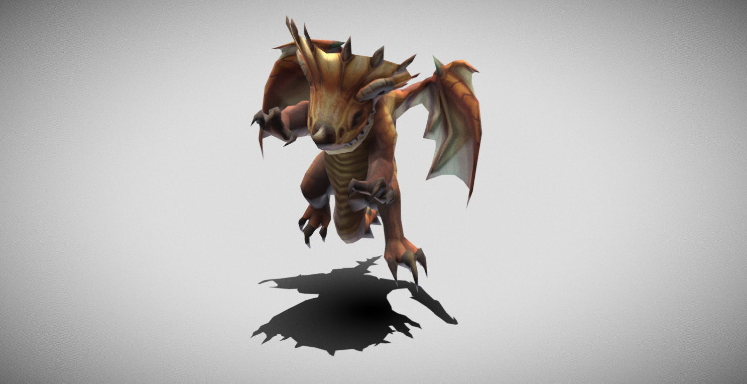Dungeon Fantasy Monster - Flying Triceratops Low-poly 3D model_22