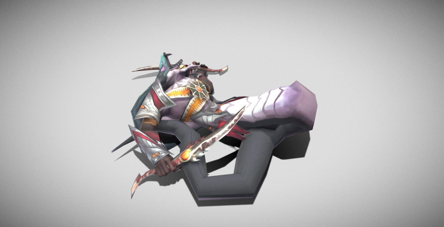 Dungeon Fantasy Monster - Flying Triceratops Low-poly 3D model_45