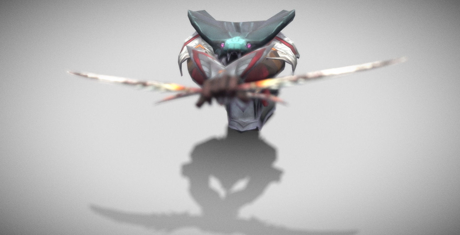 Dungeon Fantasy Monster - Flying Triceratops Low-poly 3D model_40