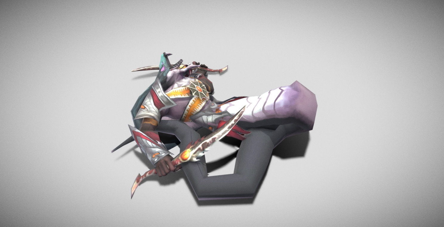 Dungeon Fantasy Monster - Flying Triceratops Low-poly 3D model_44