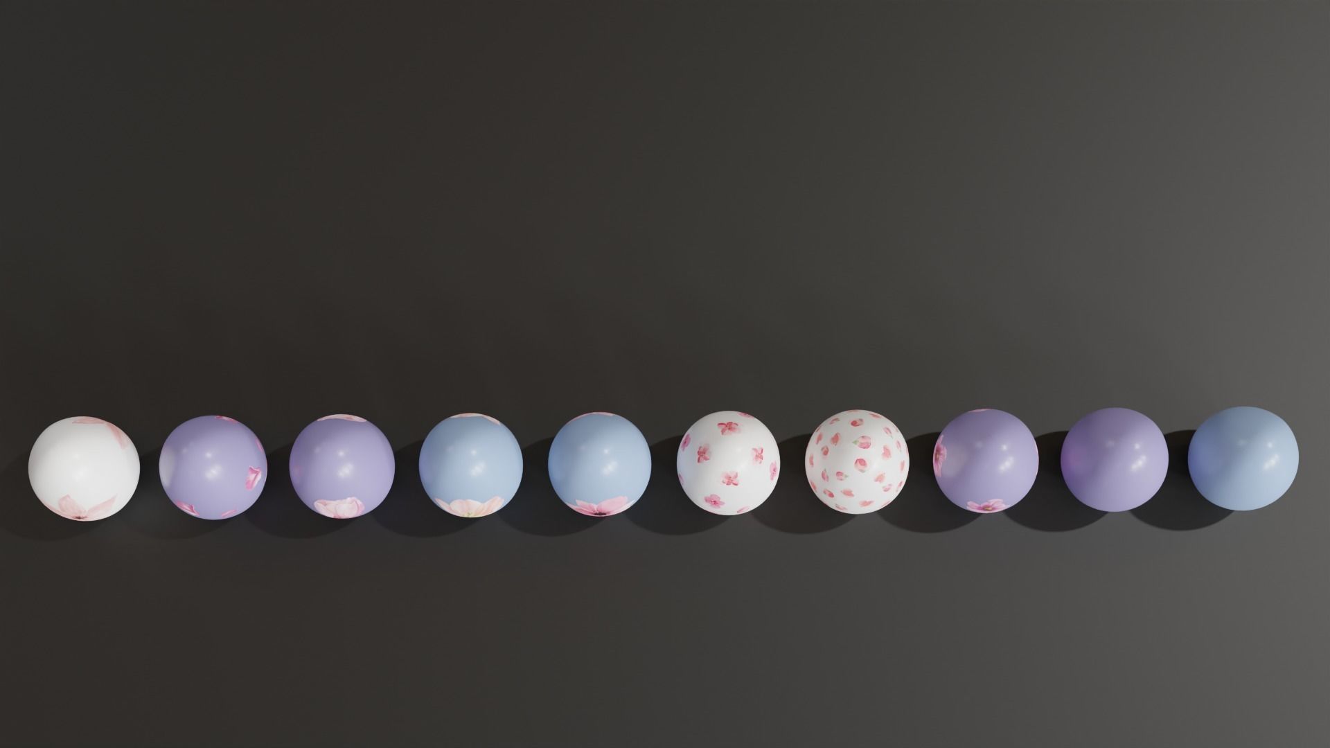 Easter Egg with Flower Print 3D model_3