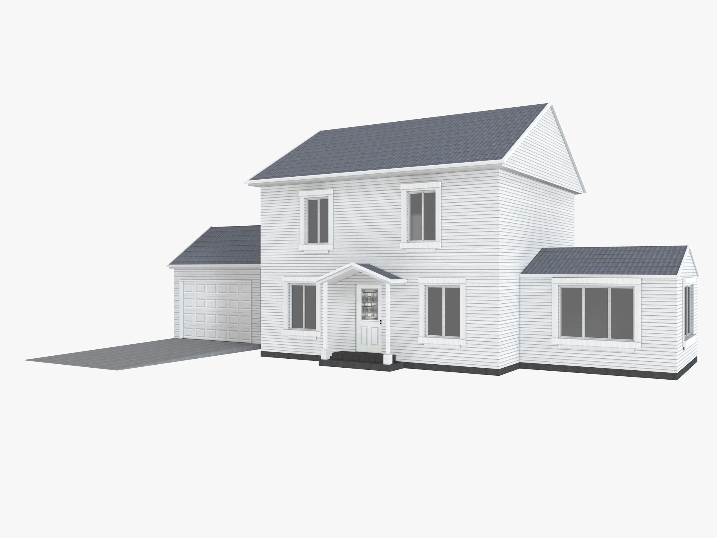 8 House Collection 3D model_13