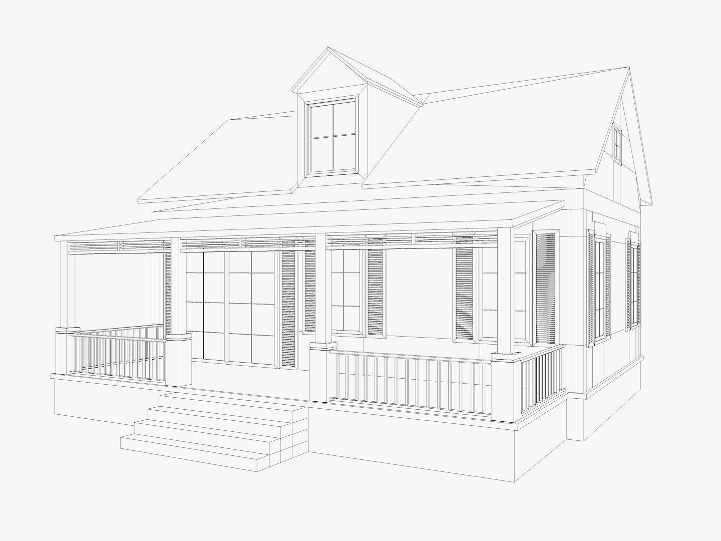 8 House Collection 3D model_32