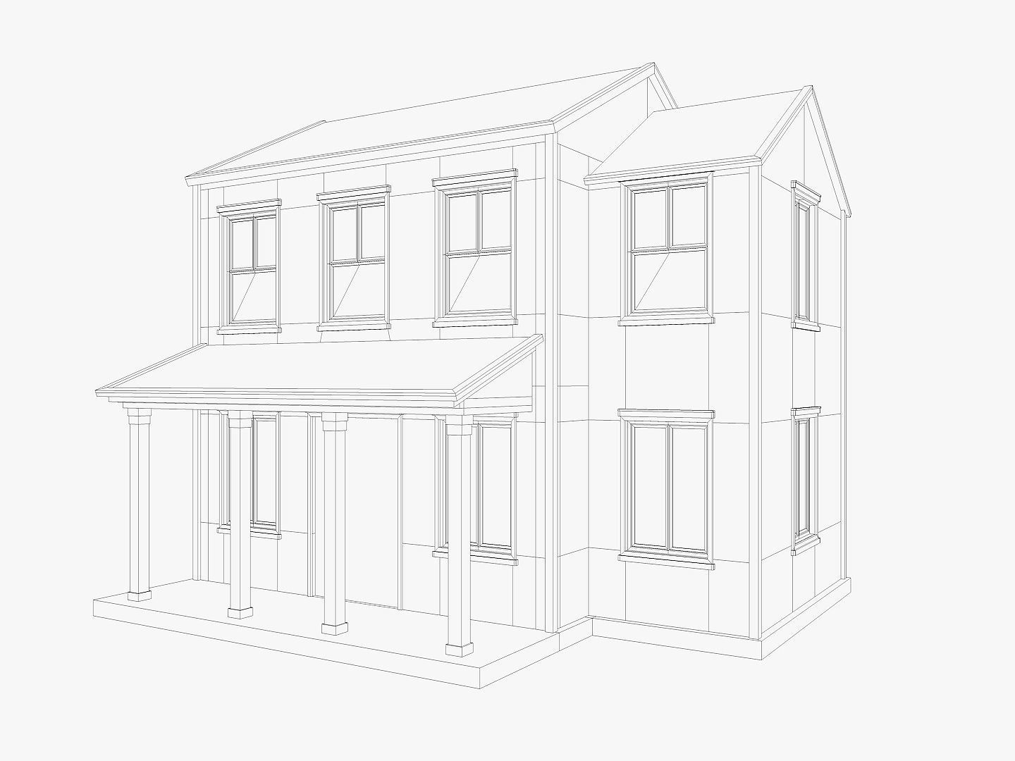 8 House Collection 3D model_19