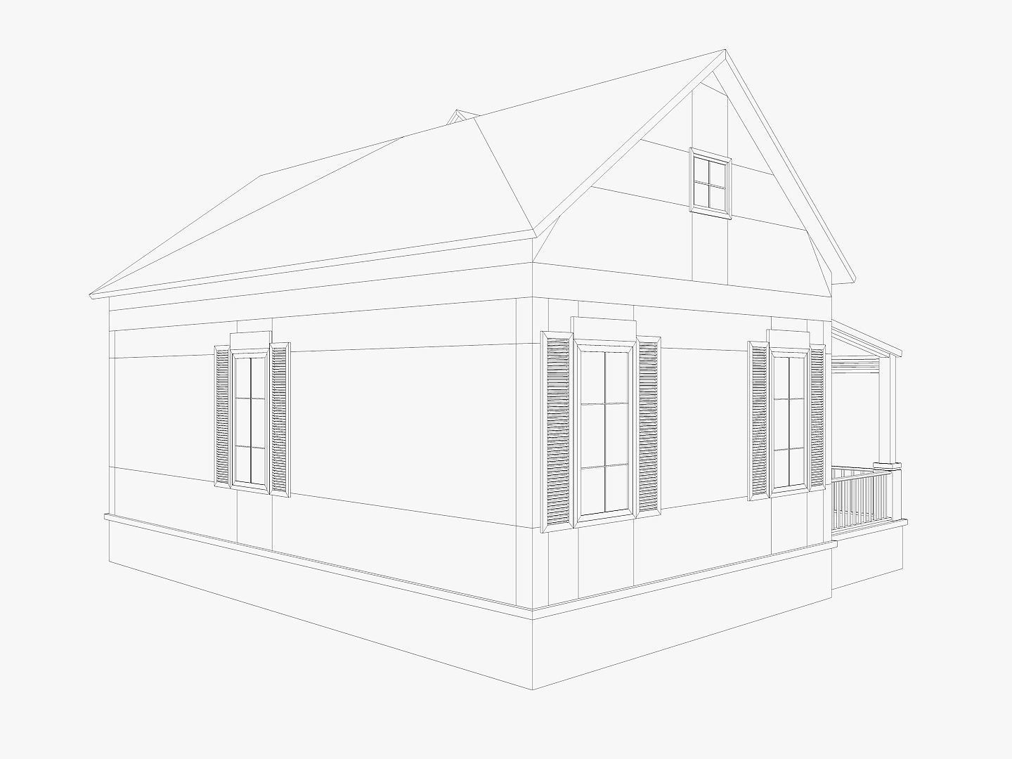 8 House Collection 3D model_31