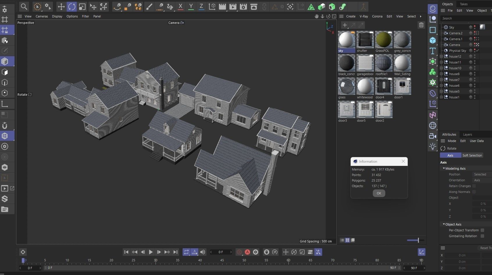 8 House Collection 3D model_39