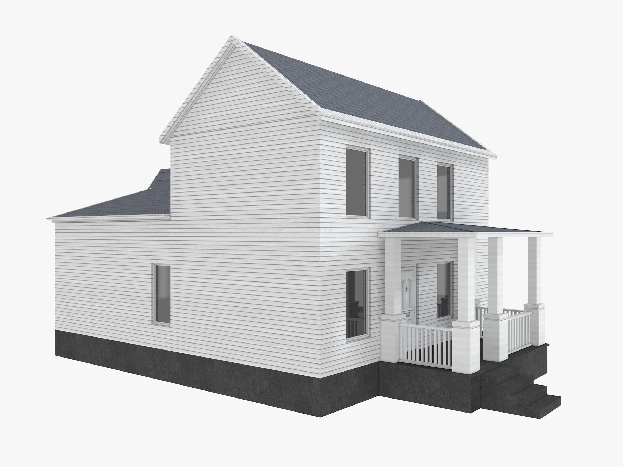 8 House Collection 3D model_6