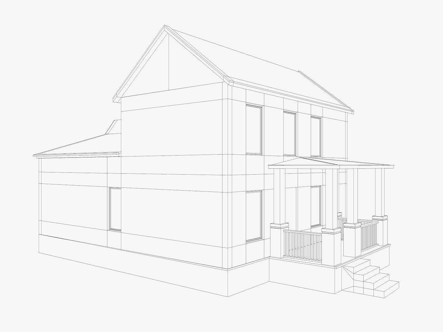 8 House Collection 3D model_8