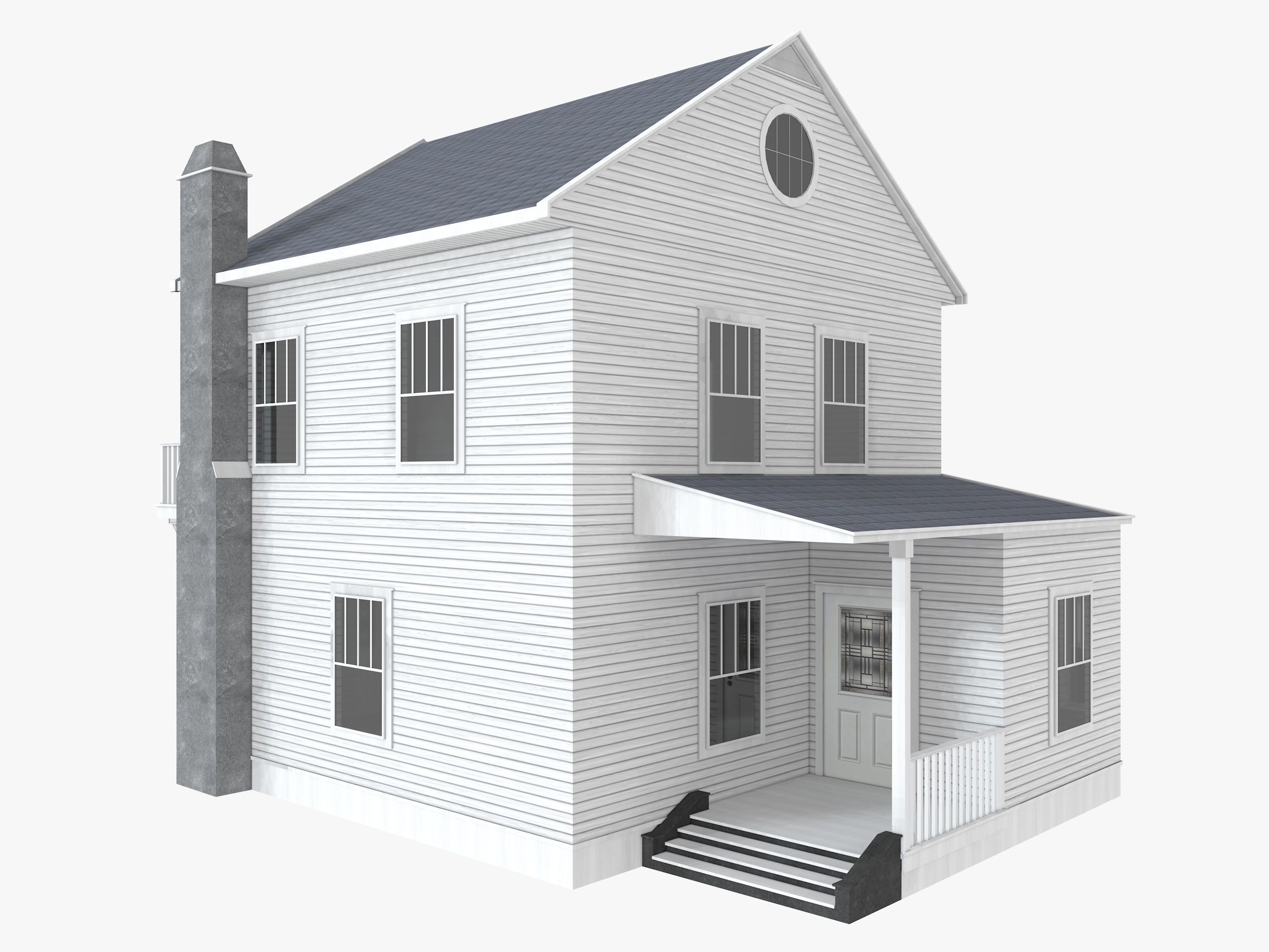 8 House Collection 3D model_10