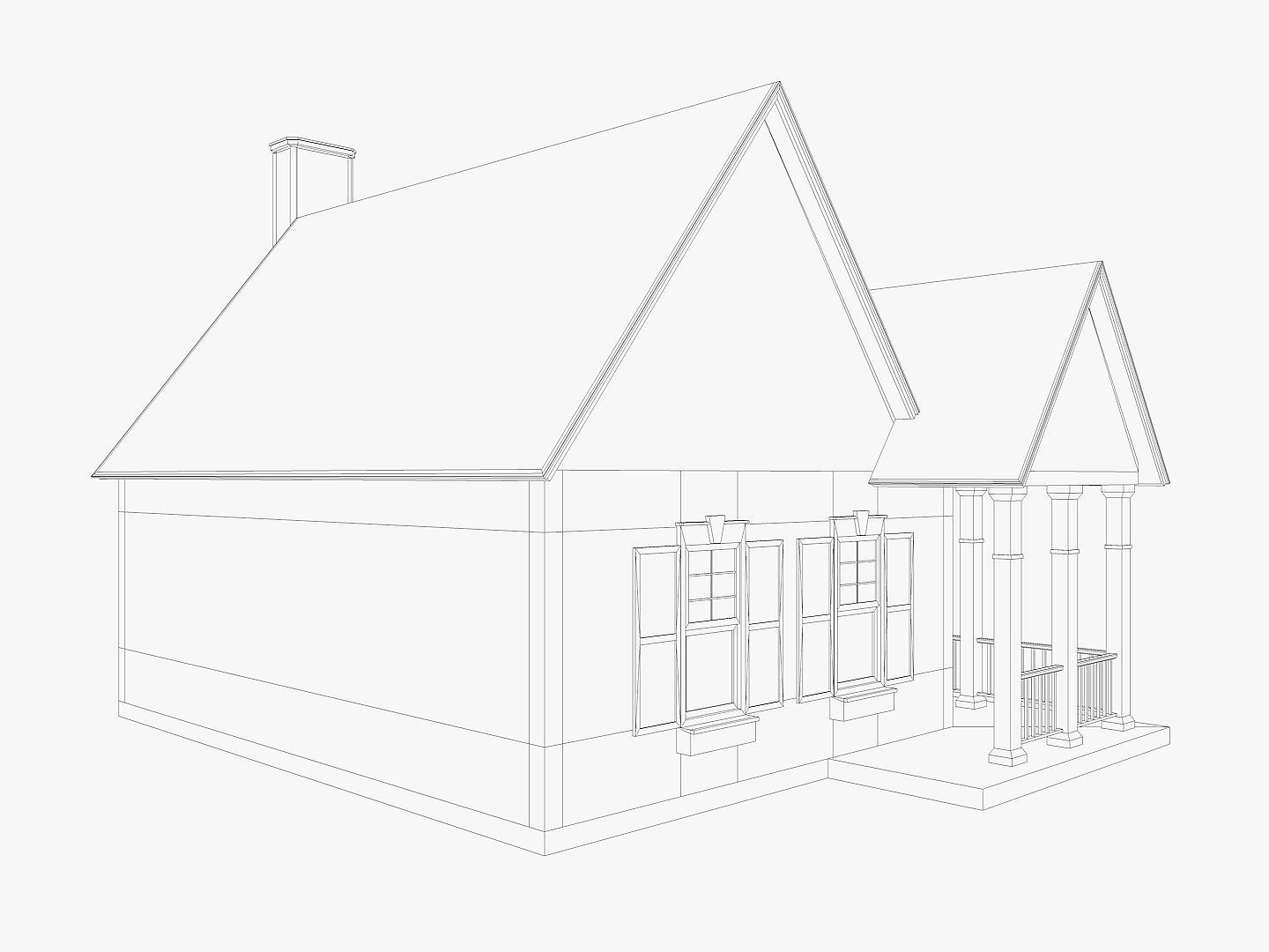 8 House Collection 3D model_36