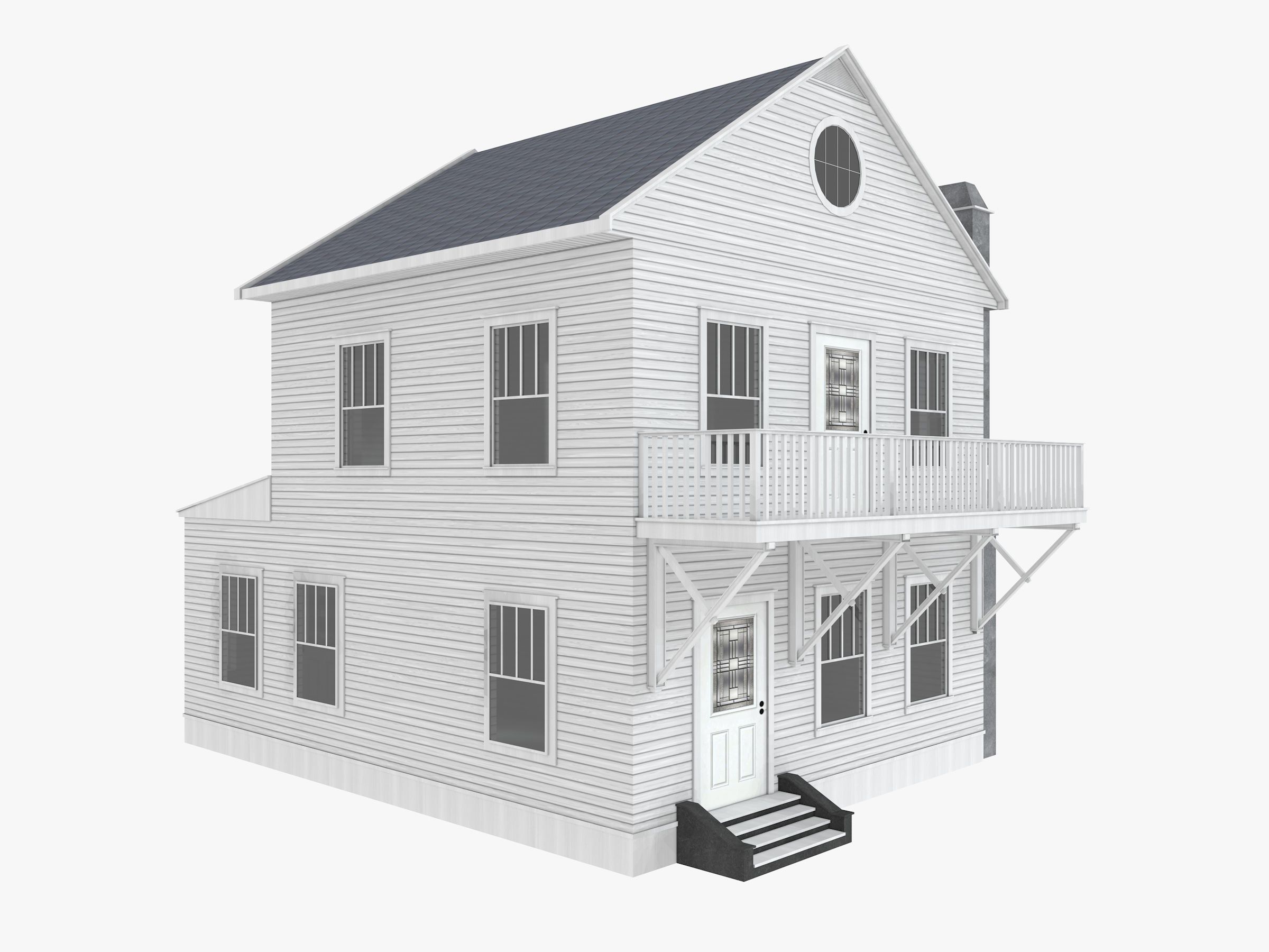 8 House Collection 3D model_9