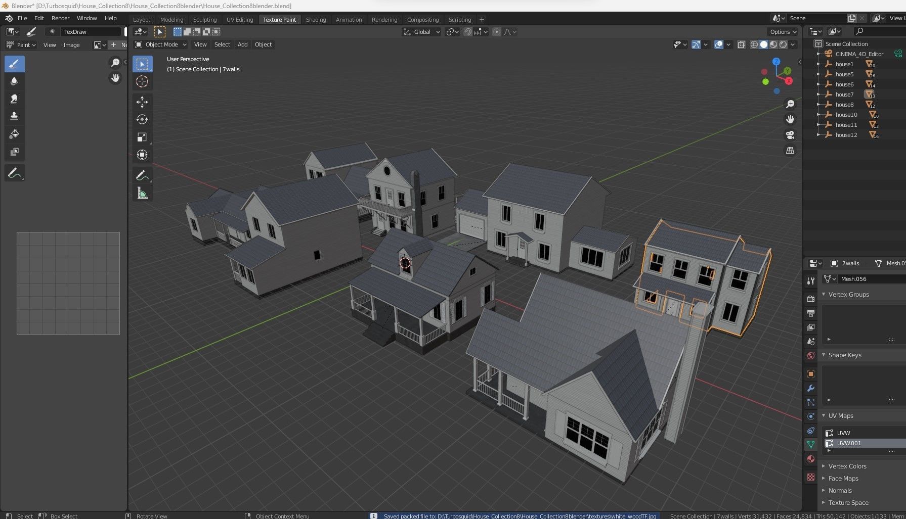 8 House Collection 3D model_38