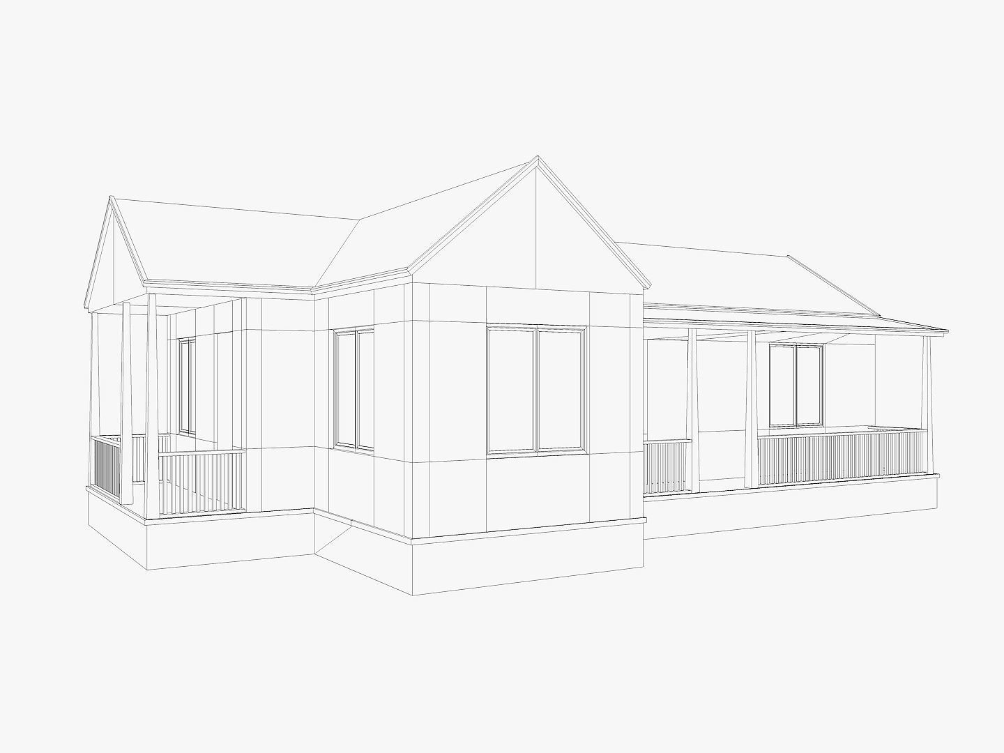 8 House Collection 3D model_23