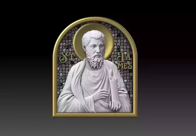 James  son of Alphaeus  Apostle  CNC 3D PRINTING MODEL 3D print model