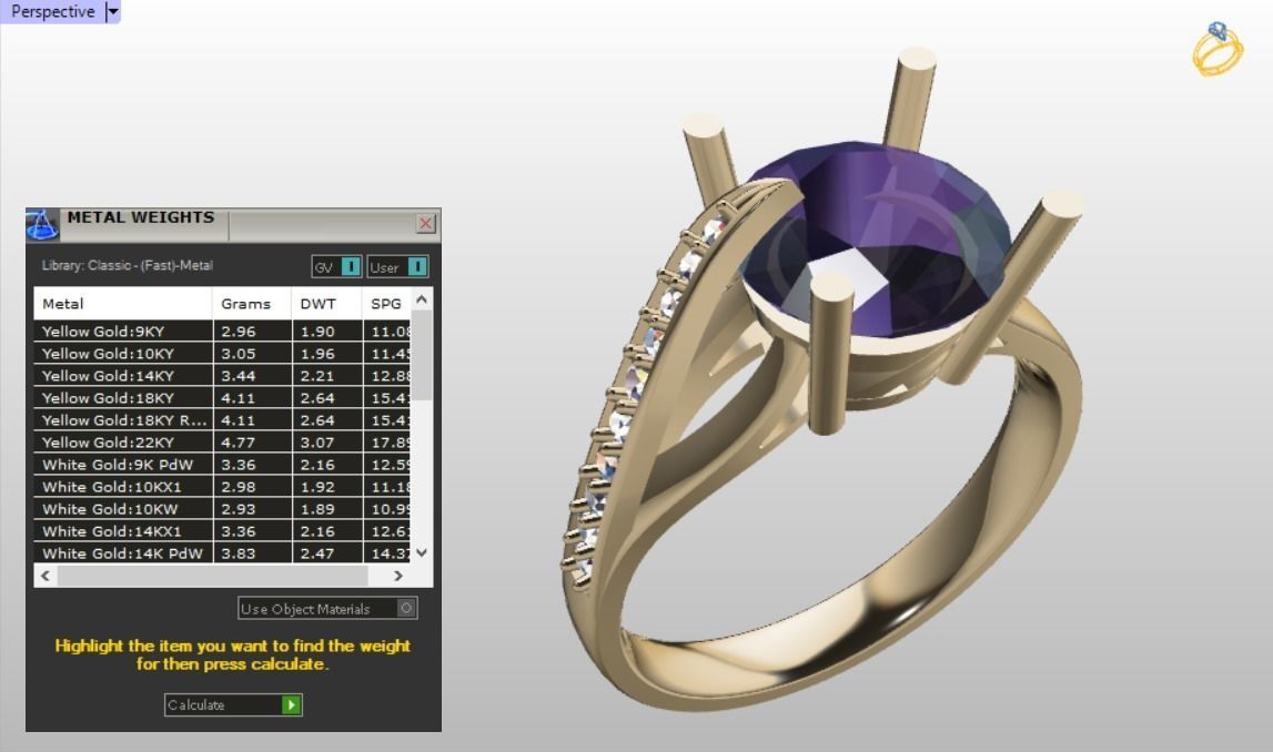 solitaire ring  3D print model_9
