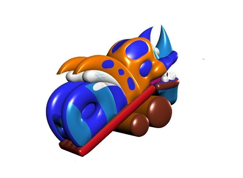   Beetle 3d model Rhinoceros 3D model_2