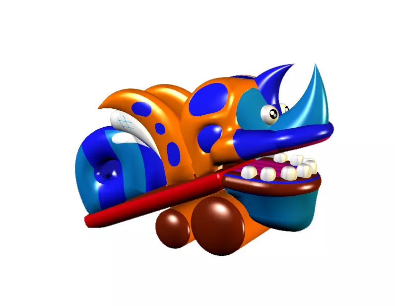   Beetle 3d model Rhinoceros 3D model_0