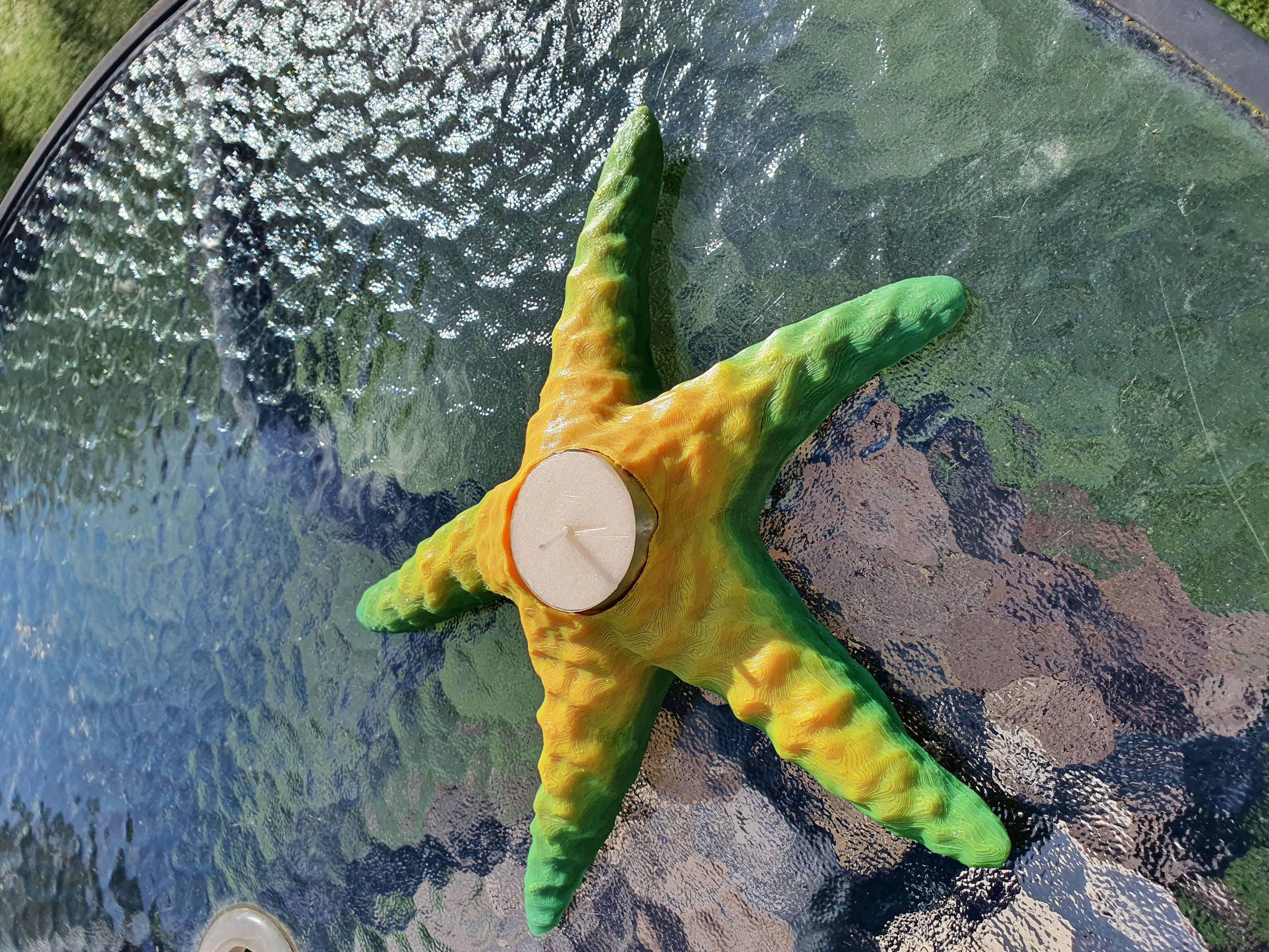 StarFish Candle Chingle 3D print model_5