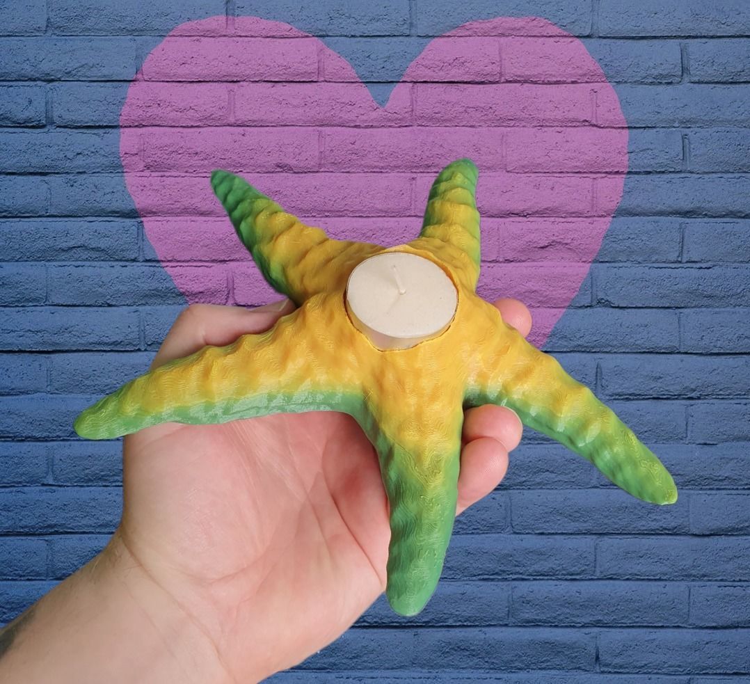 StarFish Candle Chingle 3D print model_1
