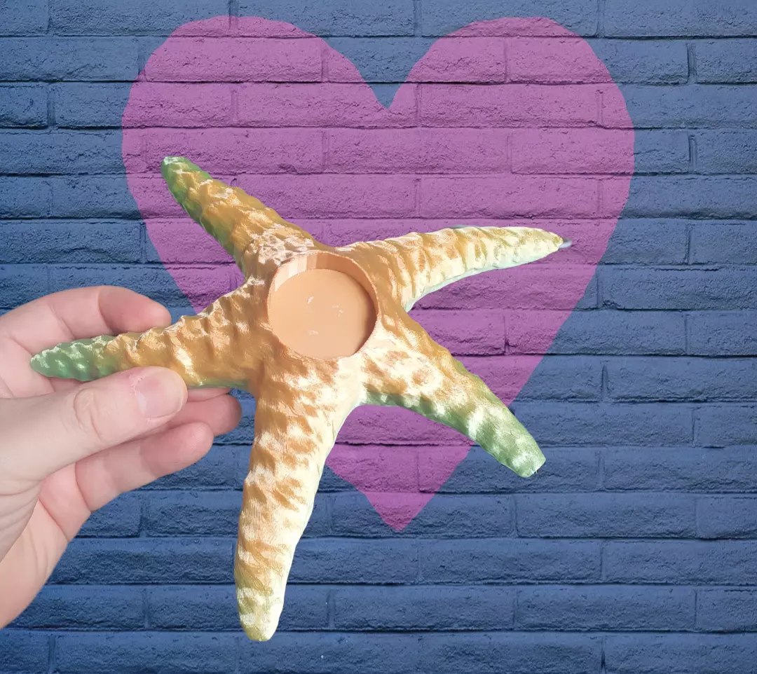 StarFish Candle Chingle 3D print model_0