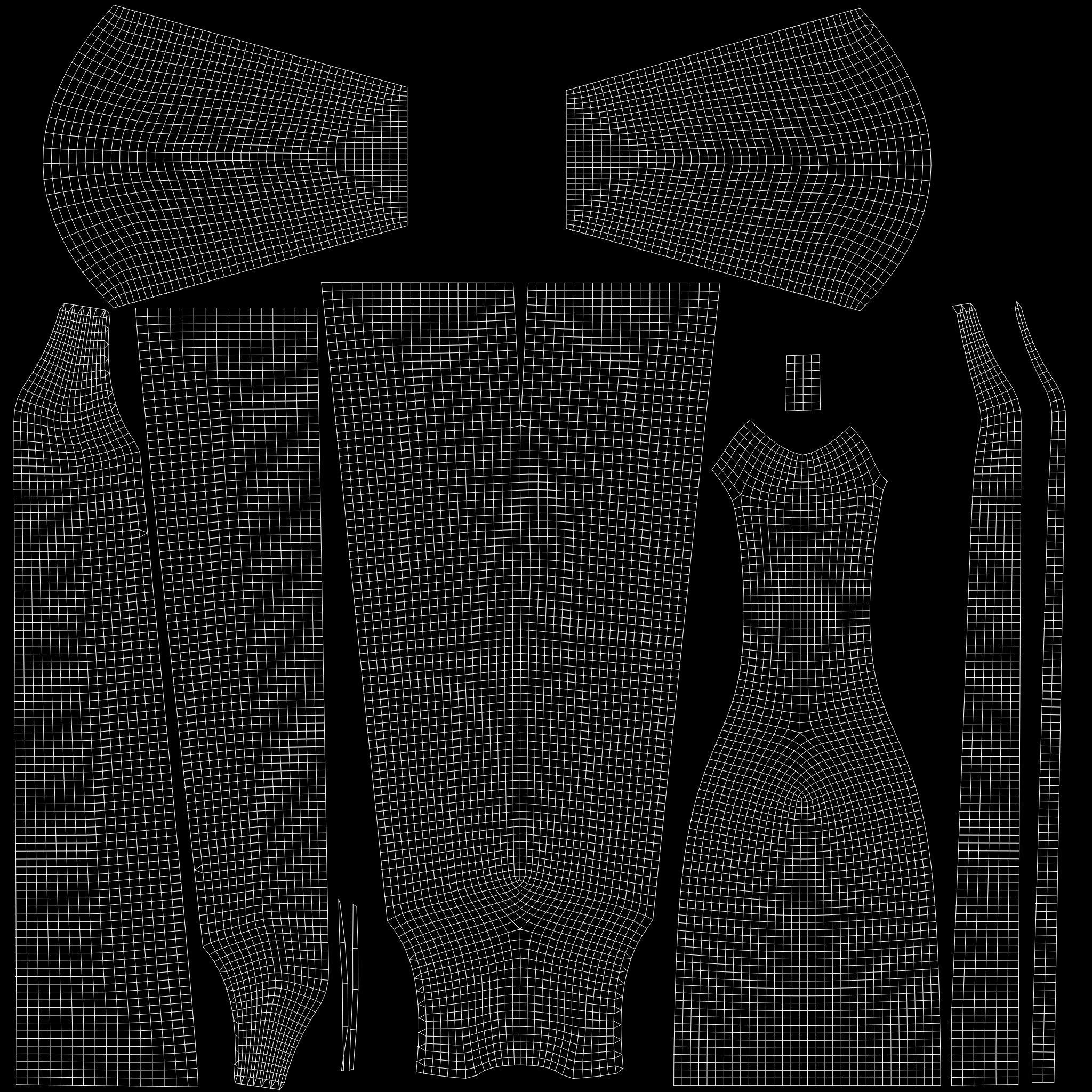 Long Leather Coat Low-poly 3D model_14